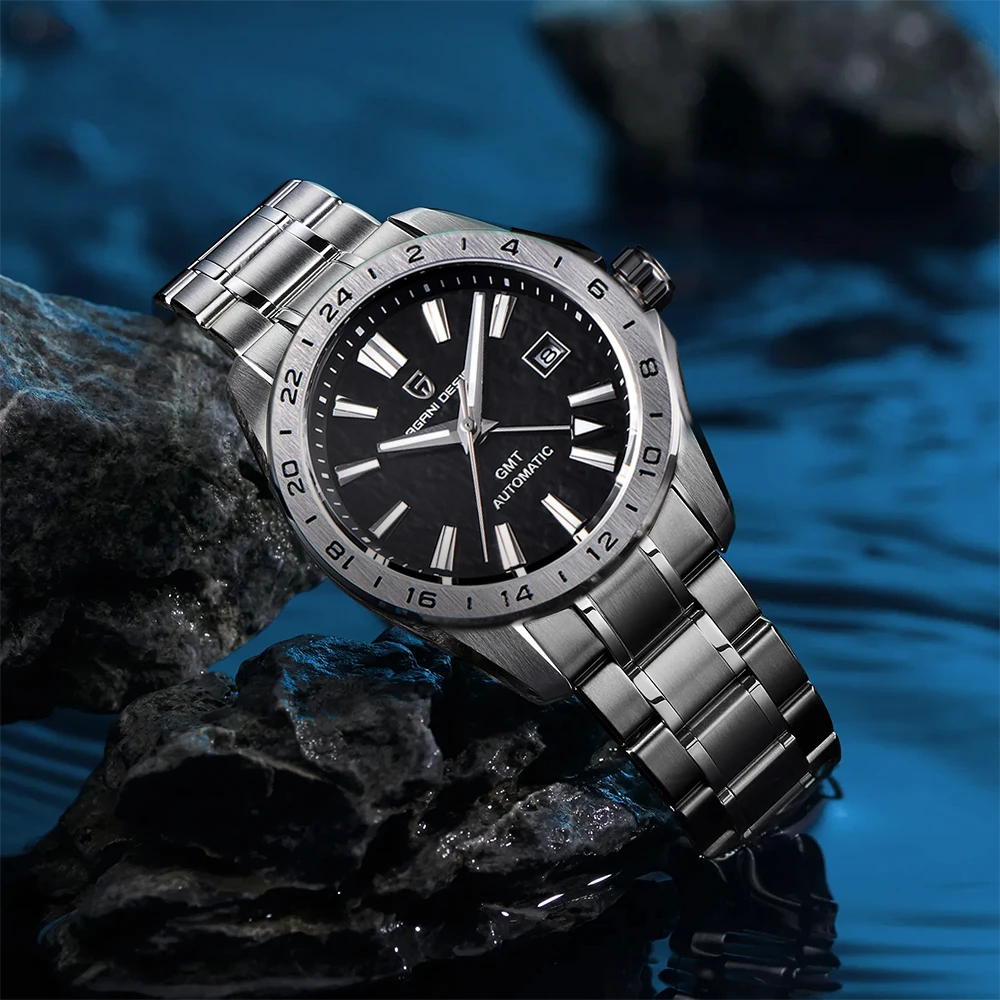 

PAGANI DESIGN New 39mm Desert Texture Luxury Men Watches GMT Automatic Mechanical Business Dress Sapphire 10Bar Luminous ﻿Watch