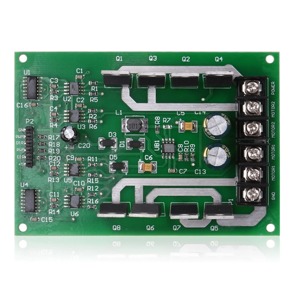 

Dual Motor Driver Module Board H-Bridge DC MOSFET IRF3205 3-36V 10A Peak30A