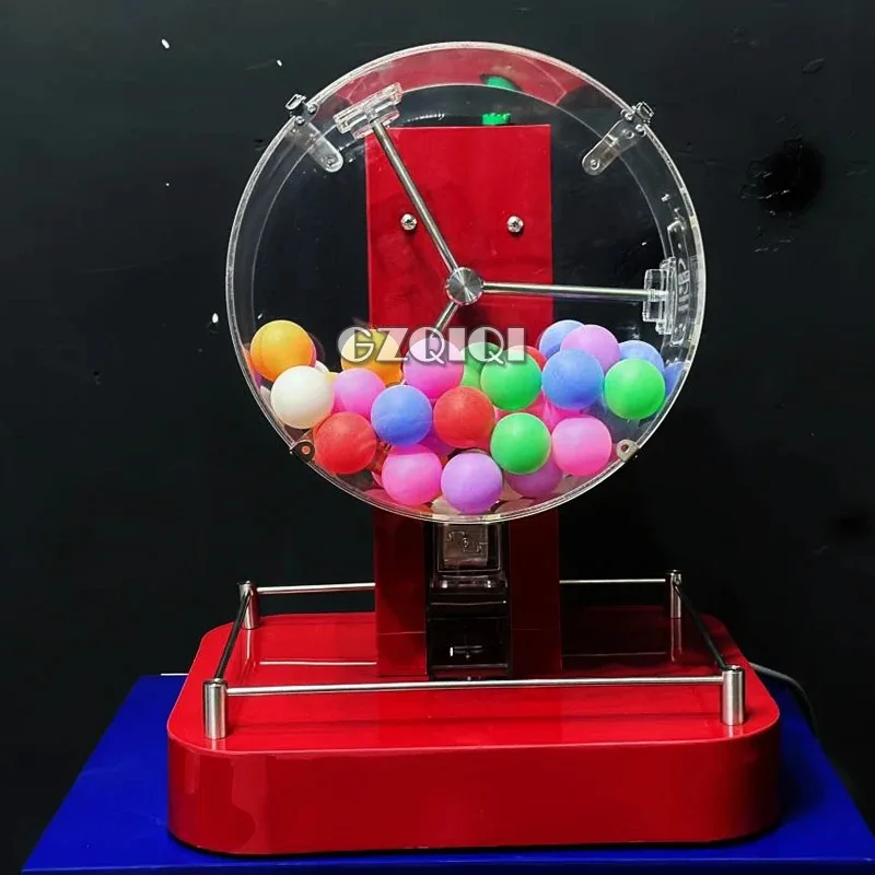 Two-color ball lottery machine Fish pond number picker Table tennis lottery lucky turntable