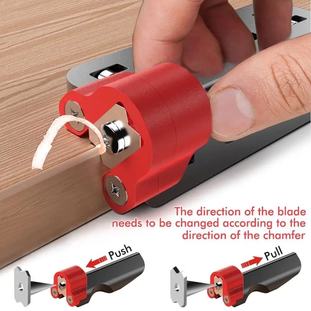 

R1/R1.5/R2/R3 Chamfering Tool Woodworking High Strength Hand Planer Trimming Manual Edge Banding Trimmer Carpentry