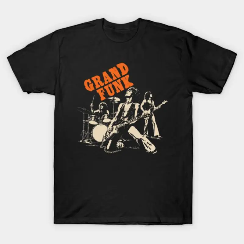 Retro Grand Funk Railroad Music Design T-Shirt