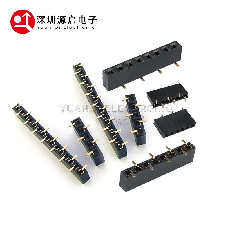 20pcs 2.54mm SMD Stackable 1x2P/3P/4P/5P 6P 8P 10P 40P PH8.5 Single Row Rohs SMT Female Pin Header 40Pin Interleaved Connectors