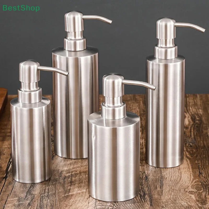 Stainless Steel Hand Wash Dispenser Portable Anti-rust Replacement Refillable Washable Reusable Stylish Home Bathroom Bottle