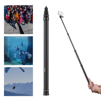 3 Meter Carbon Fiber Selfie Stick Adjustable Extension Pole for Insta 360 One X/ One X2/ One R Panoramic Camera Action Camera