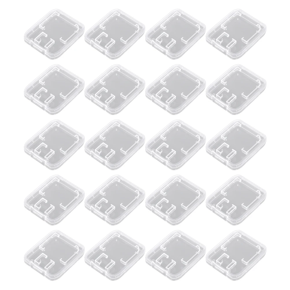 

20pcs Case Lightweight Memory Case Portable Storage Organizer Holder Memory Holder 5x4x0.6cm