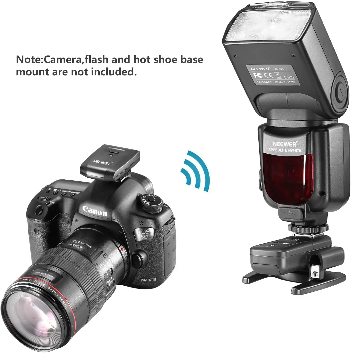 Neewer 16 Channels Wireless Radio Flash Speedlite Studio Trigger Set Fit for Canon Nikon Pentax Olympus Panasonic DSLR Cameras