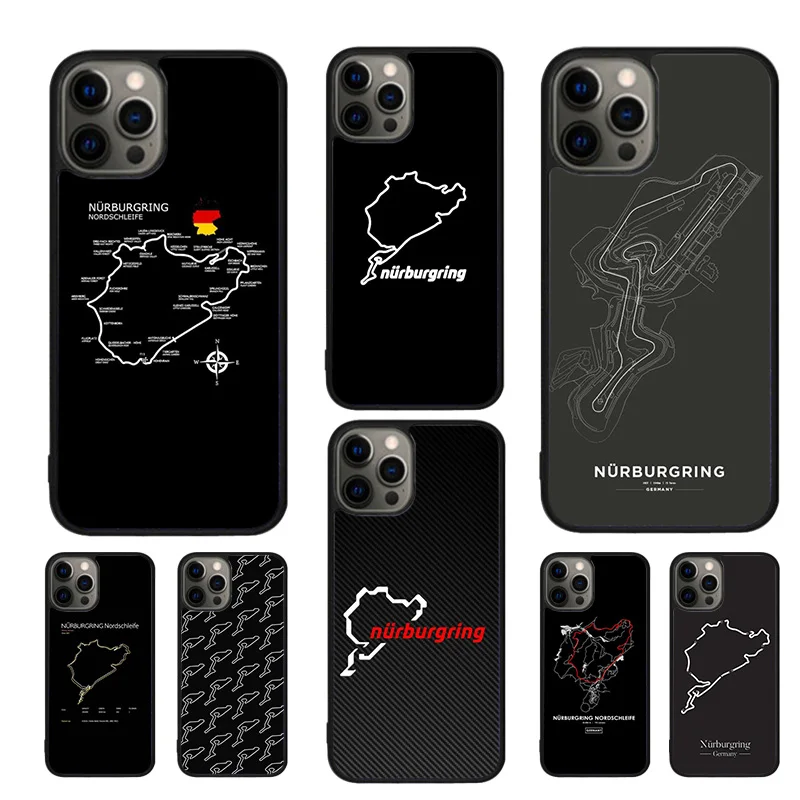 Nurburgring F1 Circuit Phone Case For for iphone 16 15 14 11 12 13 Pro  XR XS MAX Plus coque Cover Shell