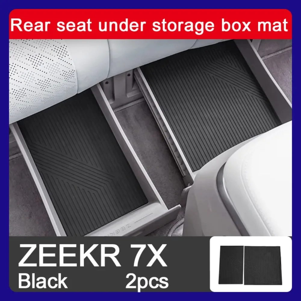 

For Zeekr 7X 2024 2025 Rear Seat Storage Box Pad Dust Protection Pad Interior Modification Special Accessories