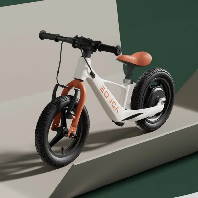 WolFAce 12 Inch Electric Balance Bike 6-9 Years Old Children's Scooter Magnesium Alloy Frame Anti -side Flip Shock Absorption