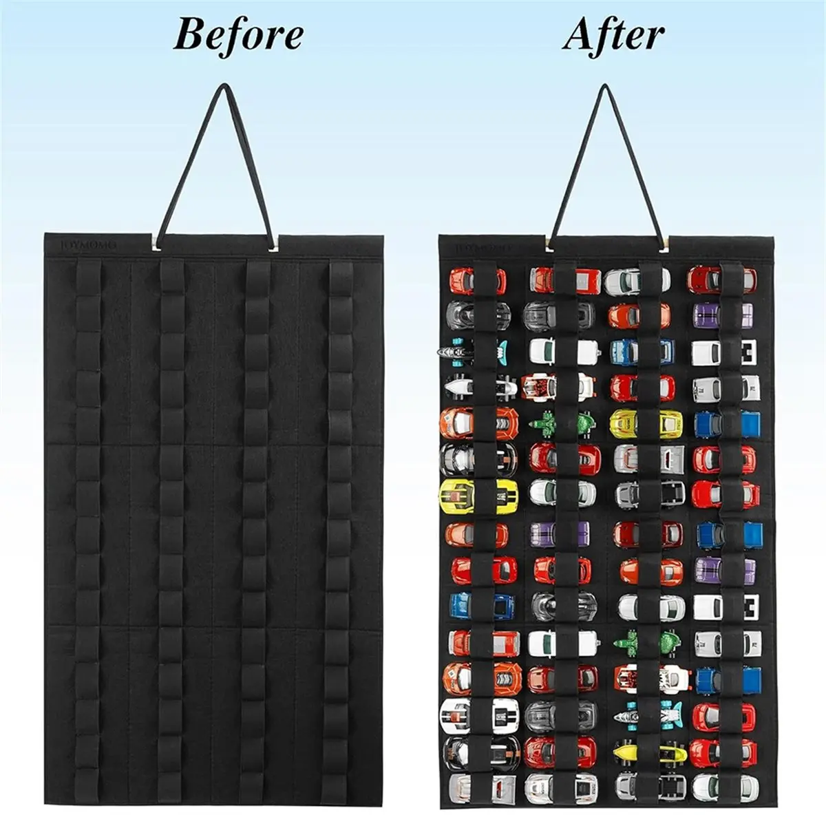 PROMOTION~ Toy Cars Wheels Storage Holder Cars Organizer Hanging Toy Cars Display Case with 60 Pockets