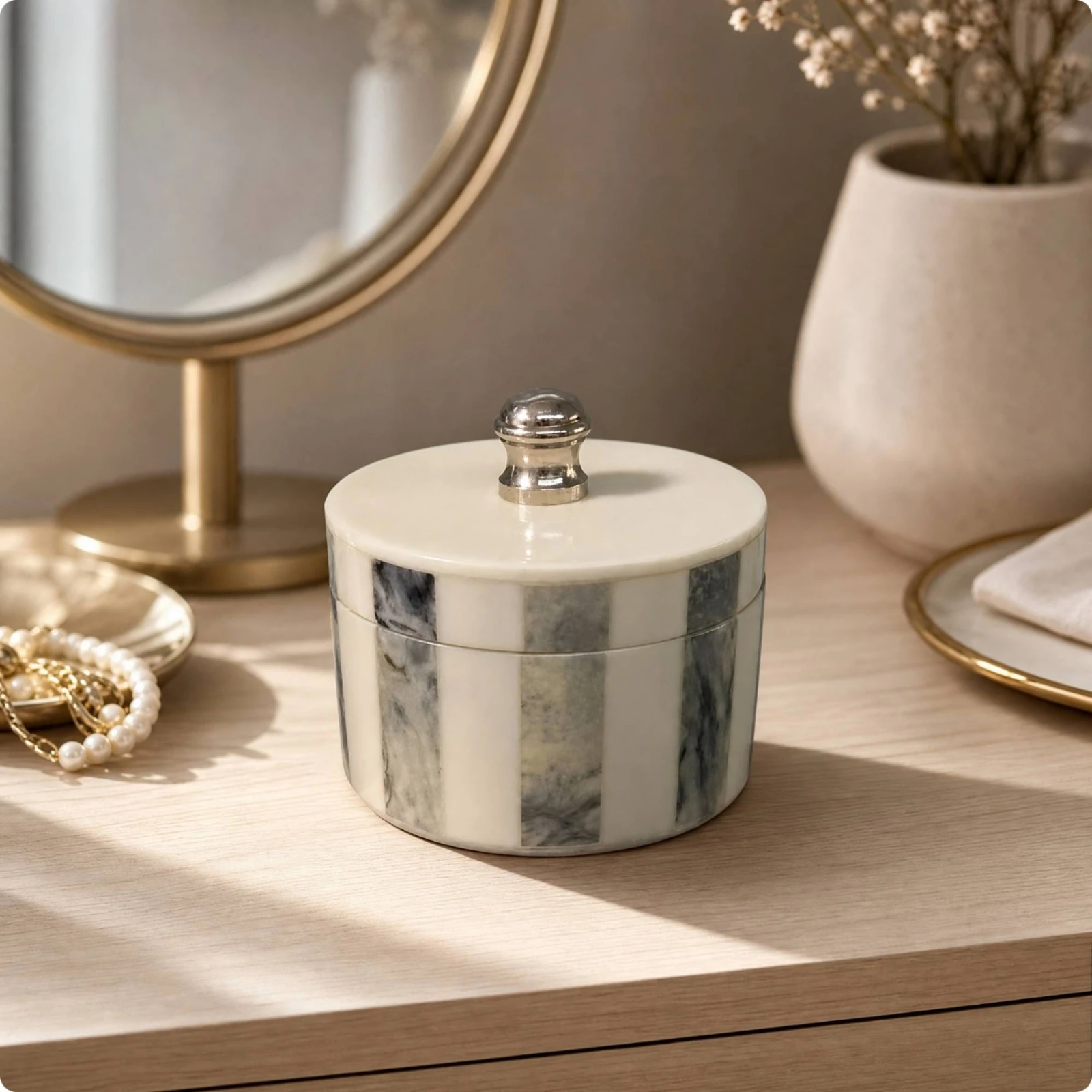 Decorative Tabletop Organizer Versatile Vanity Organizer Easy to Clean Corner for Interior Display