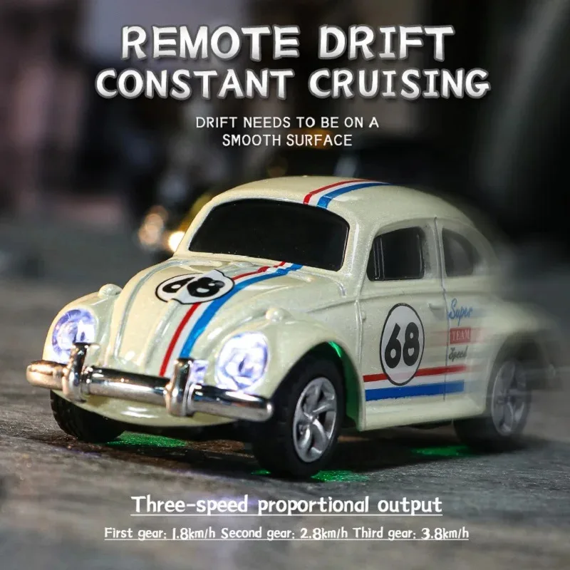 

TEMIKIDS RC New Wireless Mini Beetle Alloy Small Mobile Phone Remote Control Model Car Toy Children'S Holiday