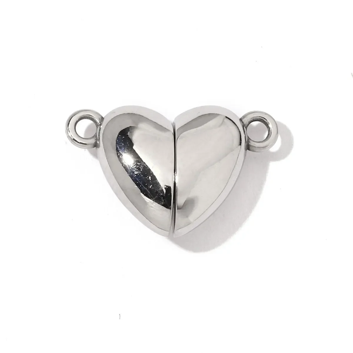 3pcs/Lot Fashion Stainless Steel Hexagon Heart Magnetic Buckle OT Clasps for DIY Necklaces Bracelets Making
