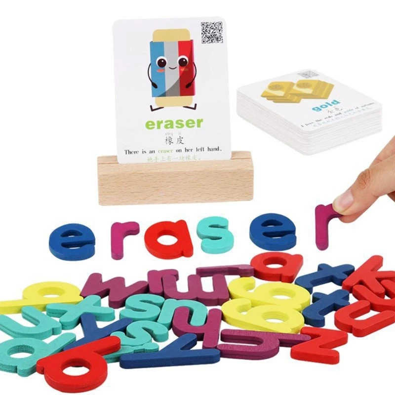 Montessori Spelling Game Letter Learning Puzzle Gift for Kids