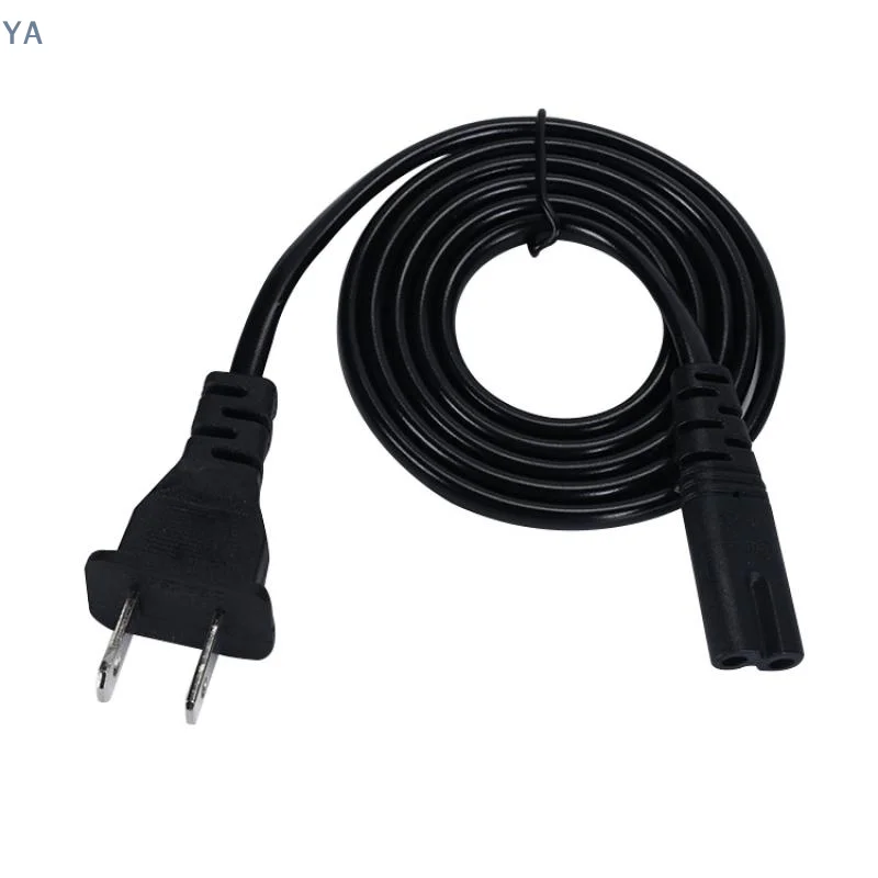 【YA】US Plug Power Cable 2pin For Figure 8 Compatible Devices 2 Prong Electrical Cord For Laptop Charger TV Radio Speaker