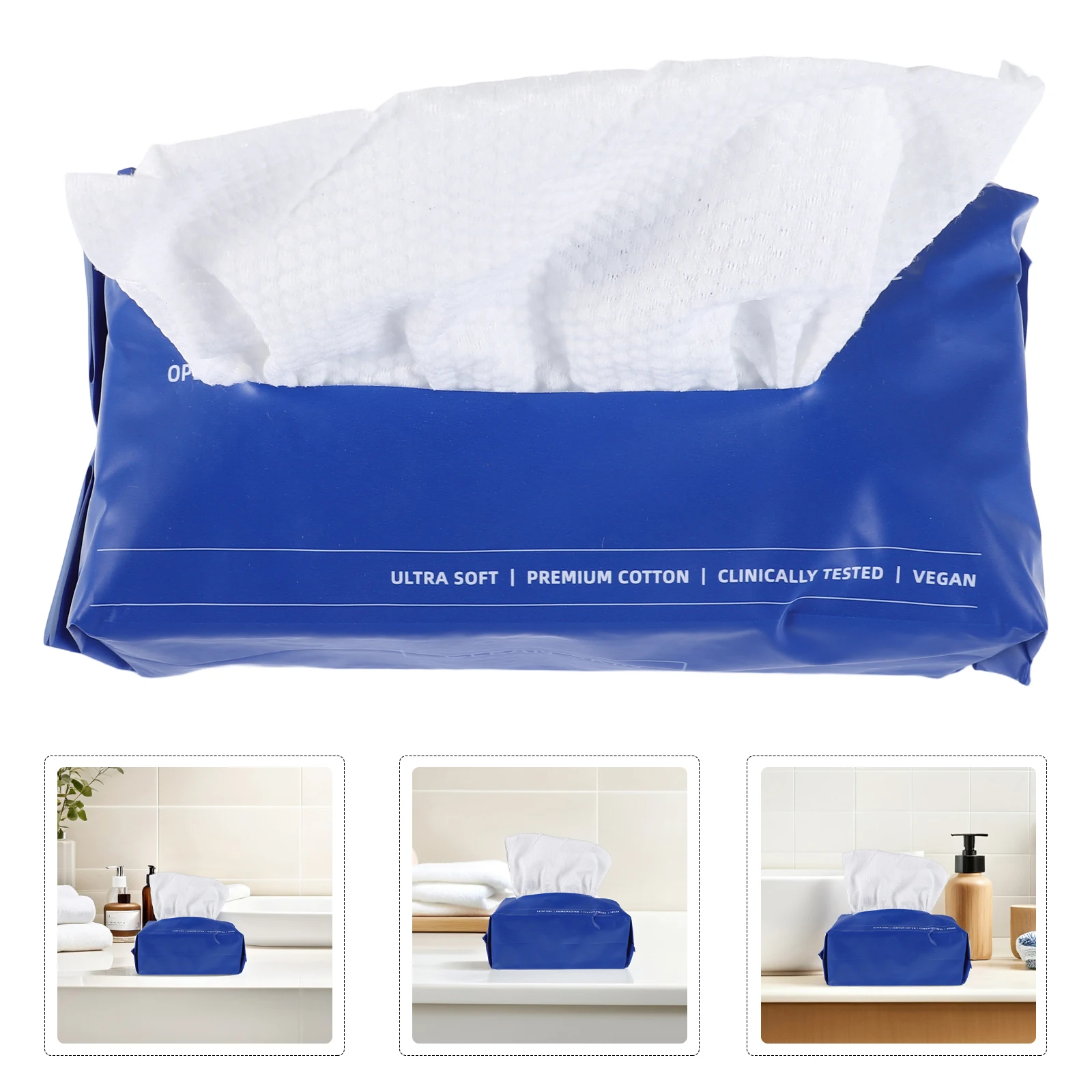 

Facial Towels Pure Cotton Soft Disposable Wipes Cleansing Skincare Thickened Gentle Makeup Removal Travel Home Daily Care