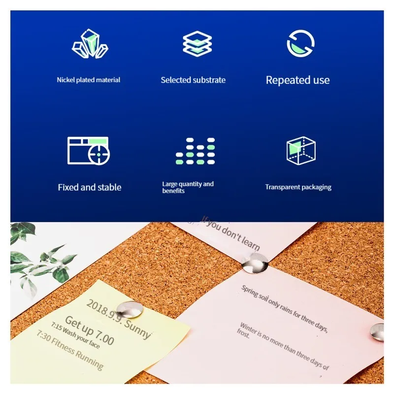 デリ 0040 画鋲 300 個/シリンダーピン丸頭プラスチックボックスコルク釘壁ペグ事務用品シングルバレル価格ピン