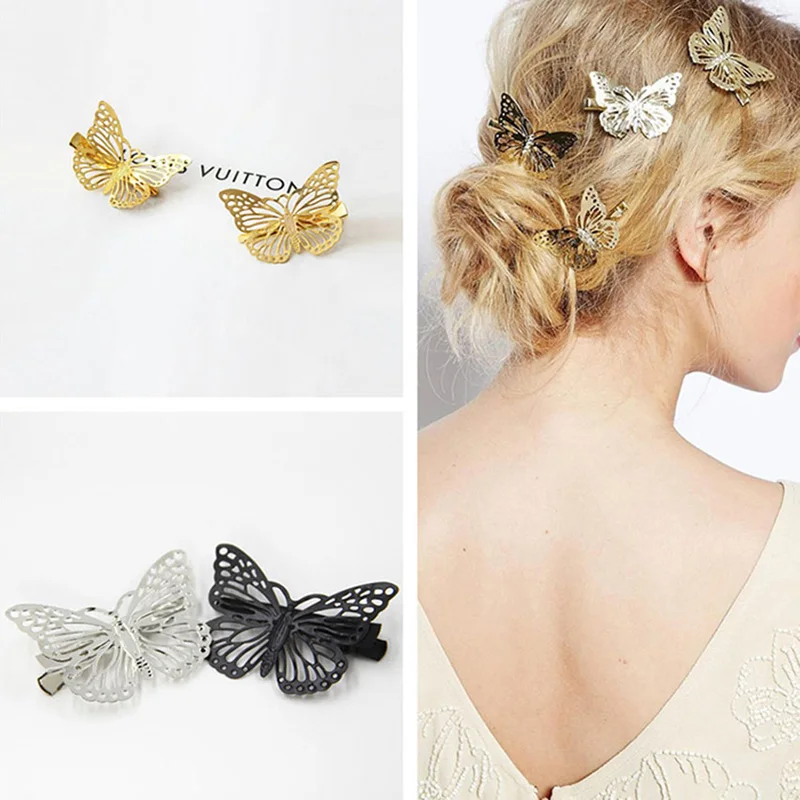 1 Máy Tính Rỗng Bướm Tóc Retro Cưới Cô Dâu Barette Kẹp Tóc Cho Bé Gái Mũ Đội Đầu Kẹp Tóc Phụ Kiện Tóc Tạo Kiểu Tóc