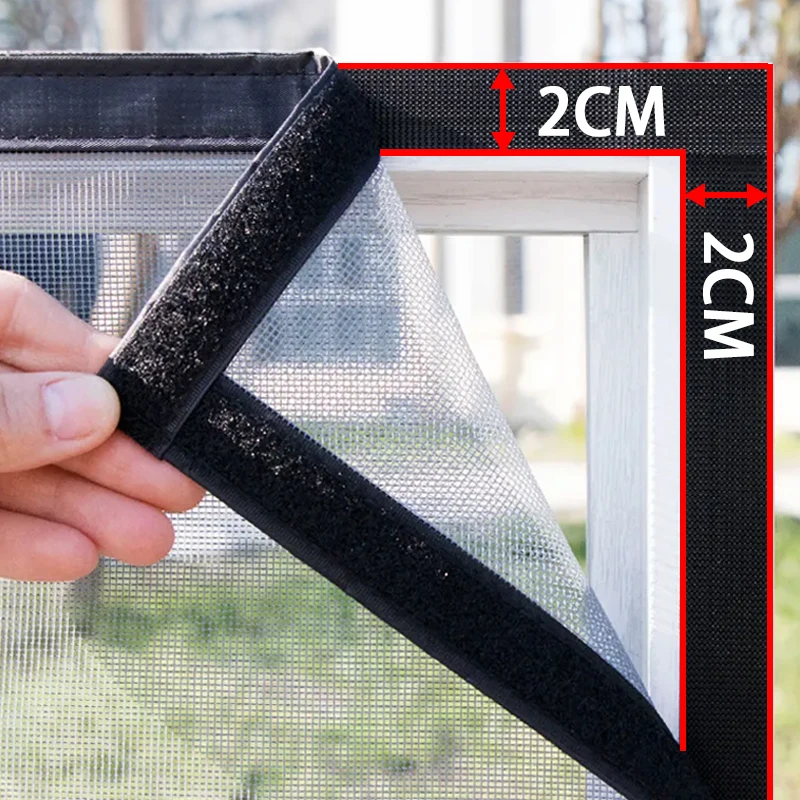 

Self-Adhesive Window Screen Suitable for Various Scenarios Living Room Bedroom Mosquito and Insect Prevention Dust Isolation