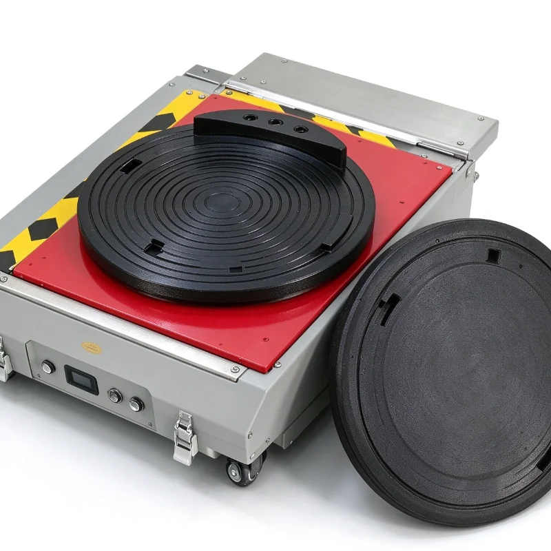 30 Ton Remote Control Machinery Skates, Electric Load Moving Skates with 360° Rotation Plate for Factory Moving Work