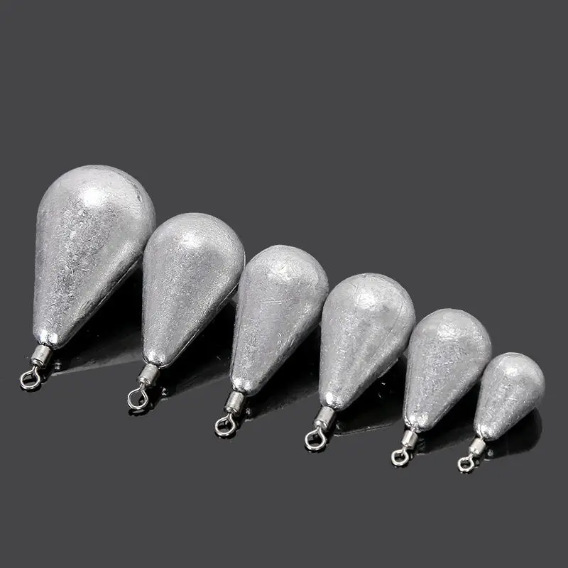 Angeln Blei Sinker mit Wirbeln Blei Anhänger Wirbel Drop Blei Sinker 7,5g/15g/30g/45g/60g/75g/150g Angeln Zubehör – Detail 7
