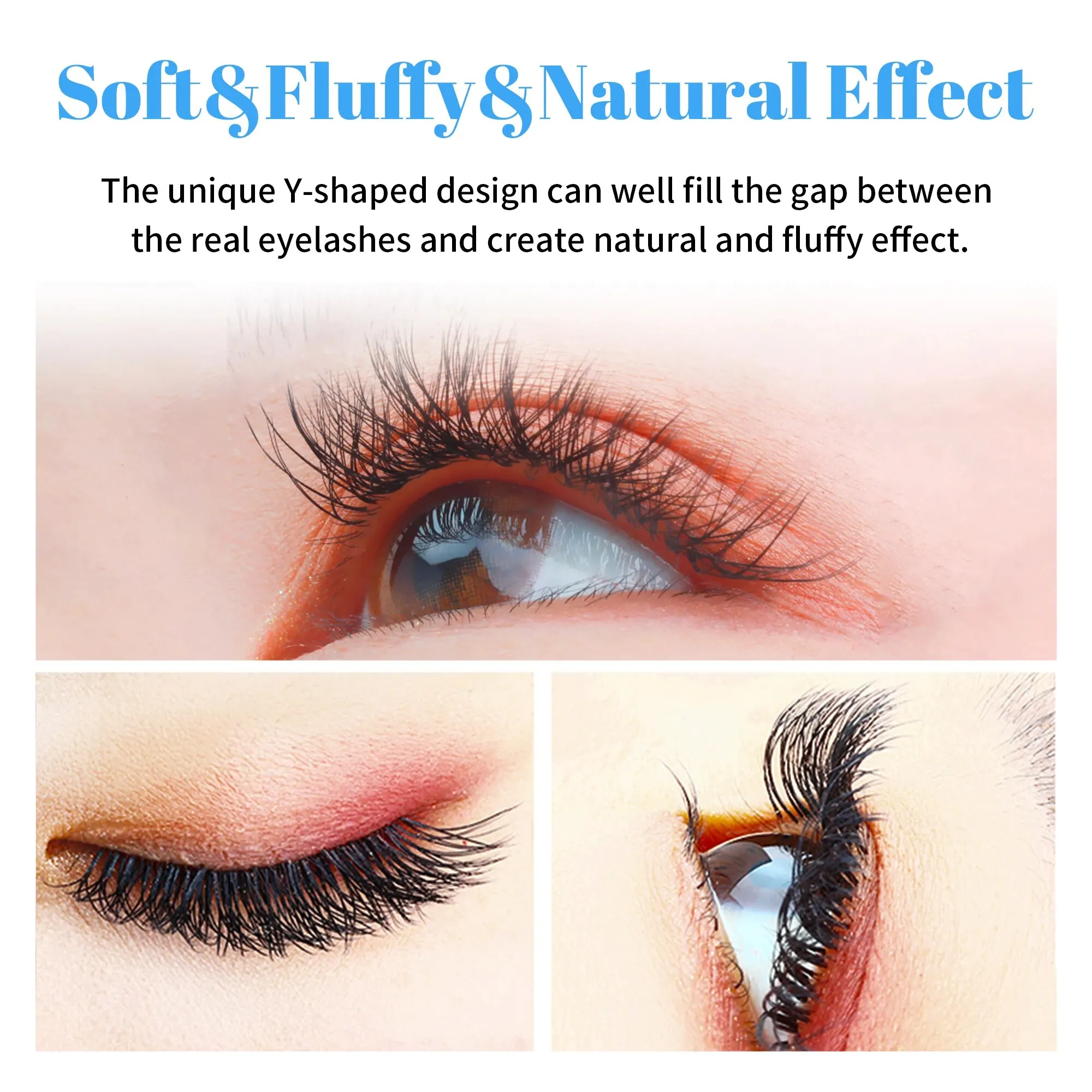 Gemerry YY Shaped Lash Extension Faux Mink Natural Soft W Shape Eyelashes Premade Fans Hand Made Eyelash Makeup Tools Volume