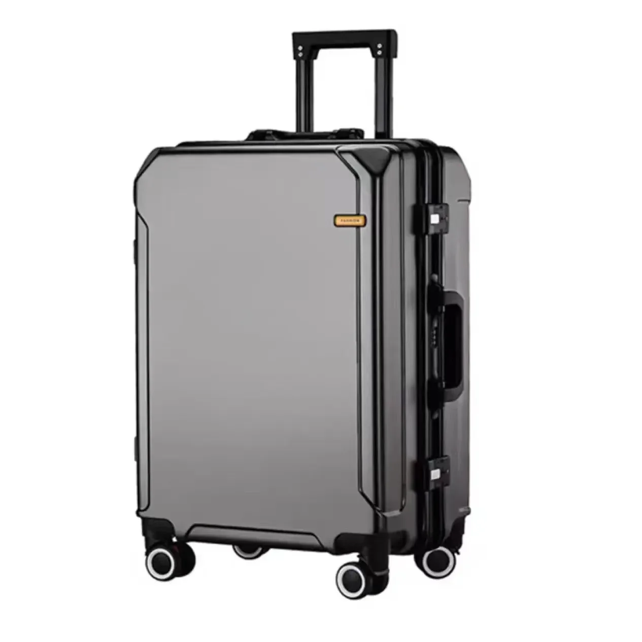 Valise de voyage avec cadre en aluminium pour étudiant, cabine USB, roue universelle, sac de voyage Trolley, mot de passe de bain, hommes et femmes