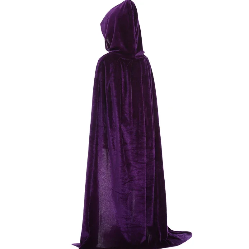 Capa con capucha para niños, disfraz de espectáculo, disfraz de fiesta de carnaval, Halloween, rouge, noir, violeta, vert, pour