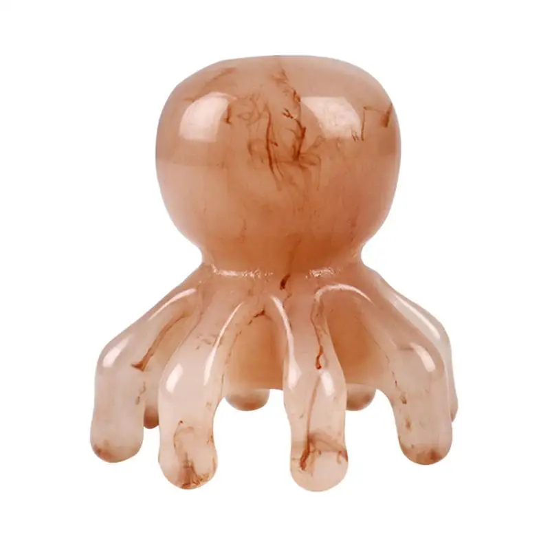 Octopus Scalp Massager Octopus Hair Brush Resin Comb Head Spa Equipment Scalp Massage Tool Unique Massage Points for Head Body