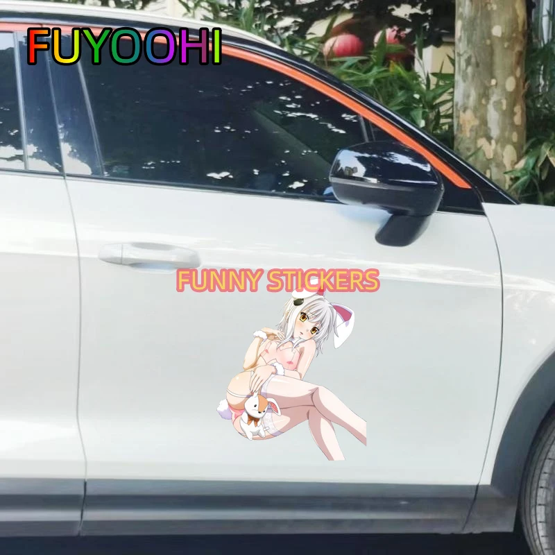 FUYOOHI High School DxD Toujou Koneko Car Stickers Scratch-Proof Waterproof Decal Car Door Protector Cartoon Decor