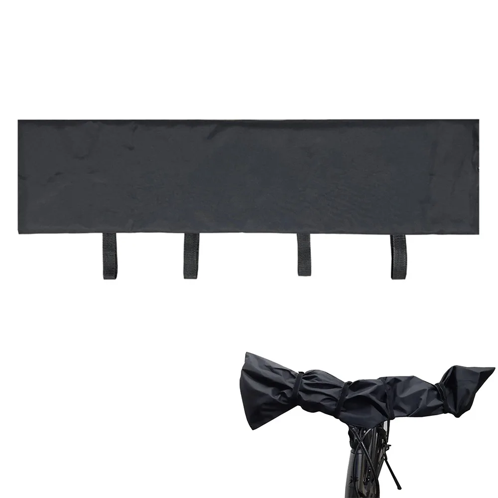 

2PCS Waterproof E-bike Handlebar Cover Dust Protection withFastening Strap Bicycle Handlebar Cover Black with Zipper