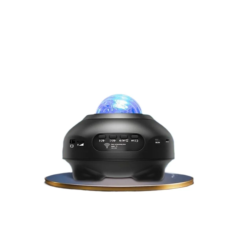 Starry sky projection lamp, remote control, Bluetooth speaker, adjustable brightness, rotation speed and timing