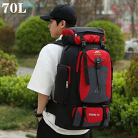 70L Tactical Camping Bag Backpack Mountaineering for Men Travel Outdoor Sport Molle Rucksack Hunting Shoulder Luggage Large Bag