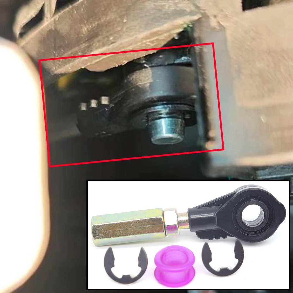

AT Gear Shift Cable Eyelet Linkage Control Bushing Shifter Lever End Rod Connect Adapter For Accent Elantra Tucson Santa FE Kona