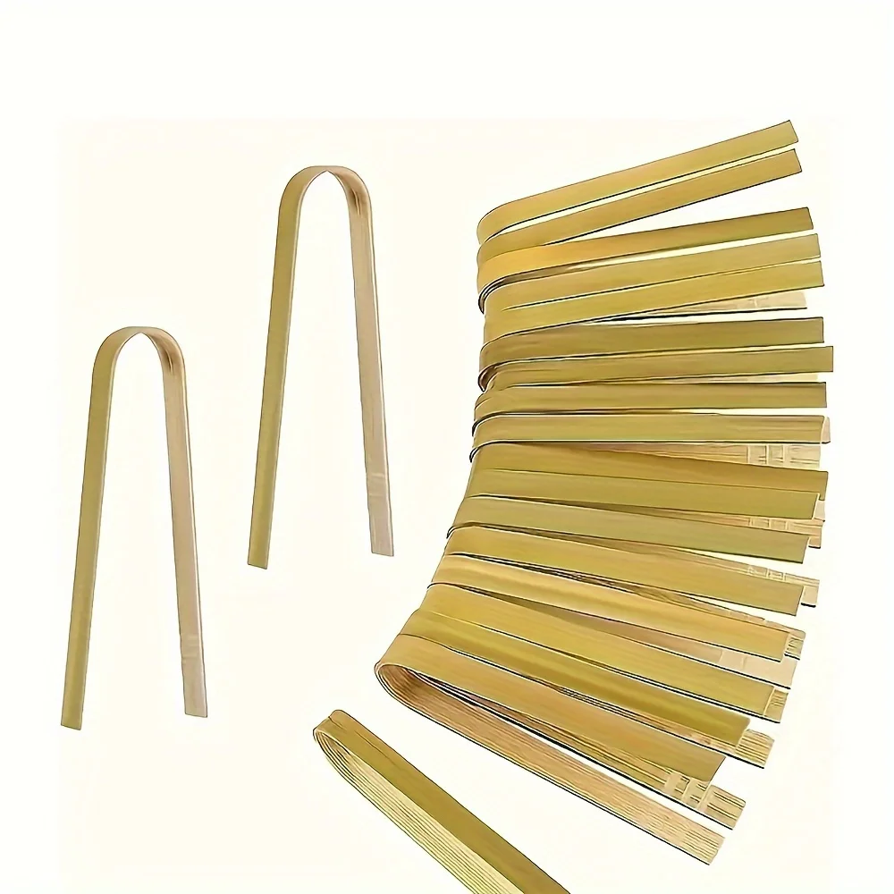 disposable bamboo food clips 50pcs