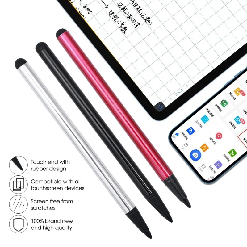 Tragbarer 2-in-1-Touchscreen-Stift, Stylus-Stift für Android, iOS, Windows, Tablet, Touch-Stifte für iPad, Apple, Bleistift für Samsung Xiaomi