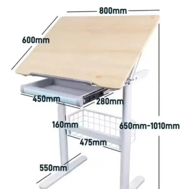 Training Writing Single Learning Desk School Teacher Learning Table Set Lifting Art Table