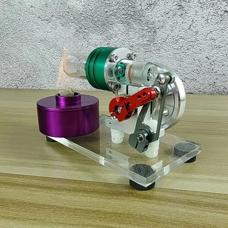 Stirling generator steam requires physical experiments, science popularization, scientific production, invention of toy models