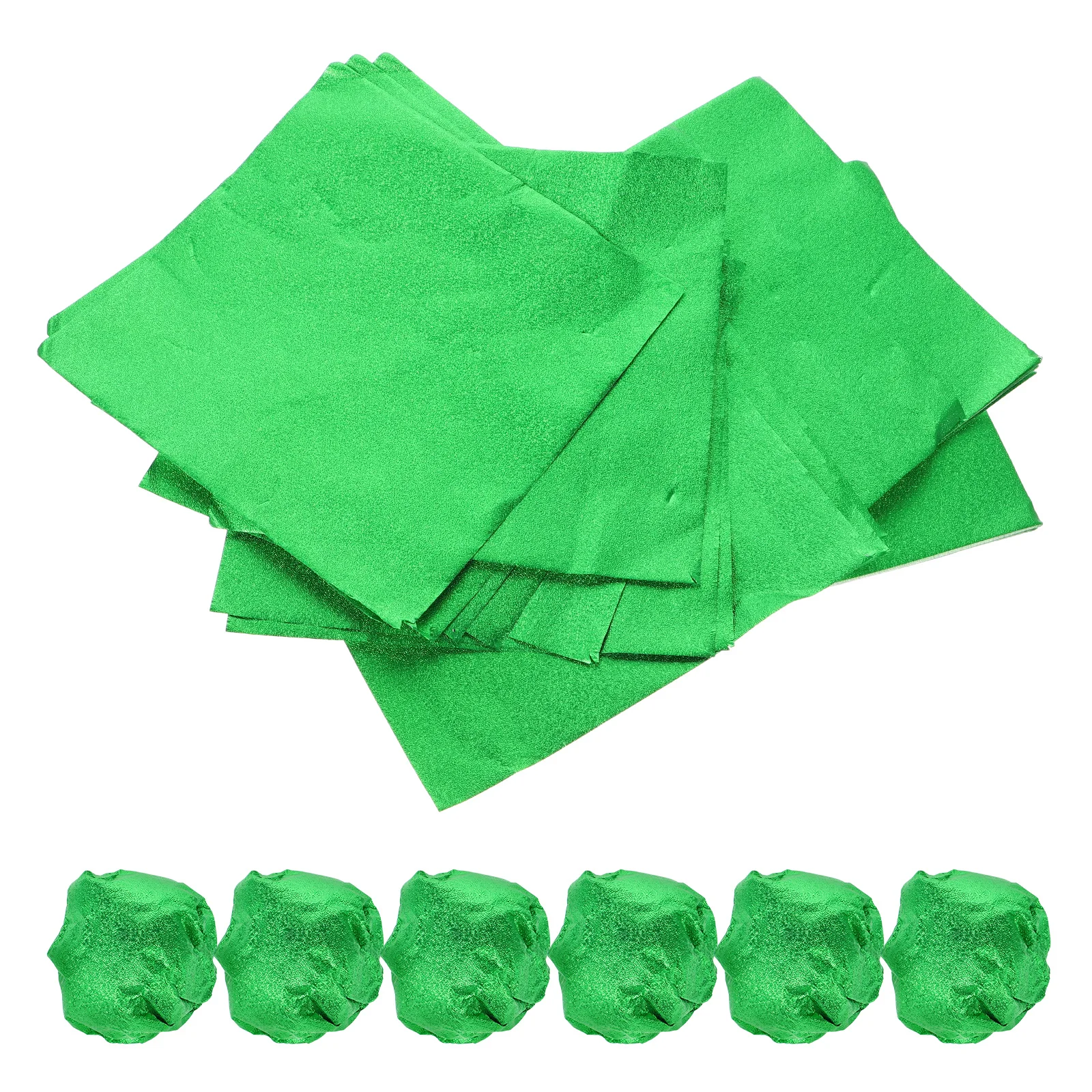

100pcs Foil Candy Wrappers Chocolate Packaging Paper Glossy Aluminum Wrappers For Homemade Candies Baking Tools Party