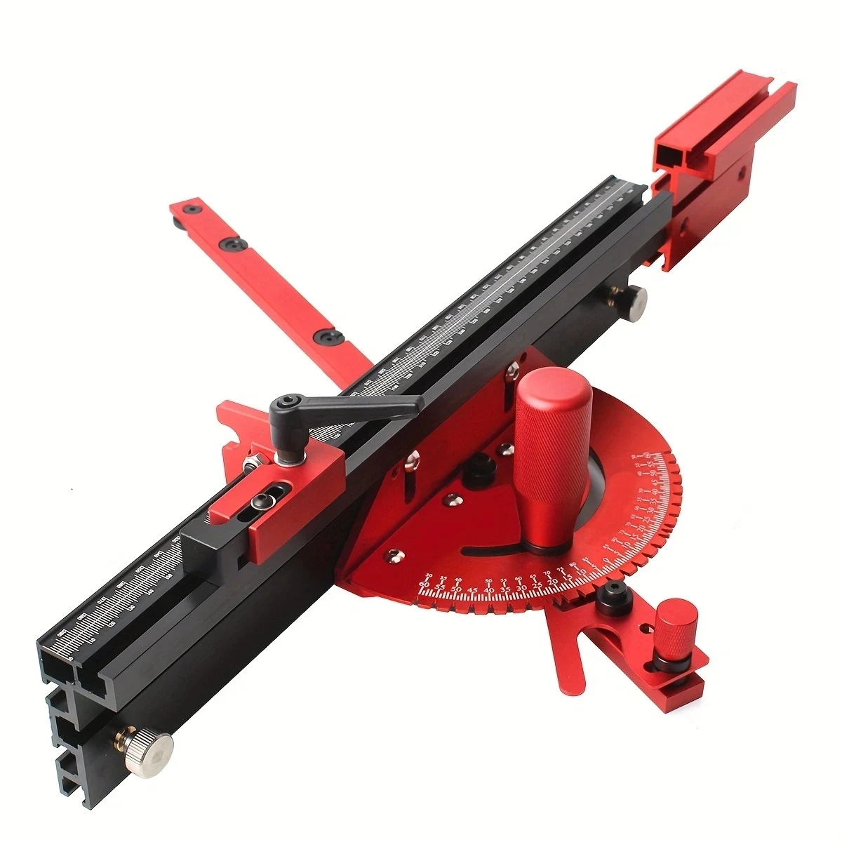 Precision Miter Gauge or Table Saw Telescoping 50 to 87CM Aluminum Miter Fence Repetitive Cut Flip wStop Woodworking Tools