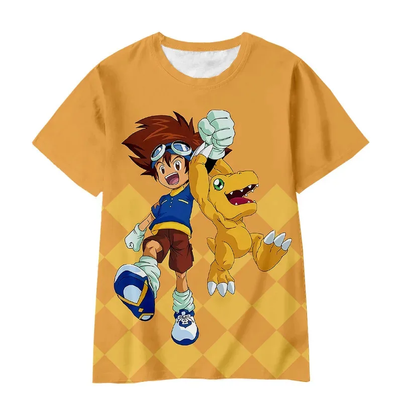 موضة جديدة ديجمون مغامرة ثلاثية الأبعاد تي شيرت مطبوع أنيمي الوحوش الرقمية الرجال النساء عادية تي شيرت Harajuku الهيب هوب تيز القمم للجنسين