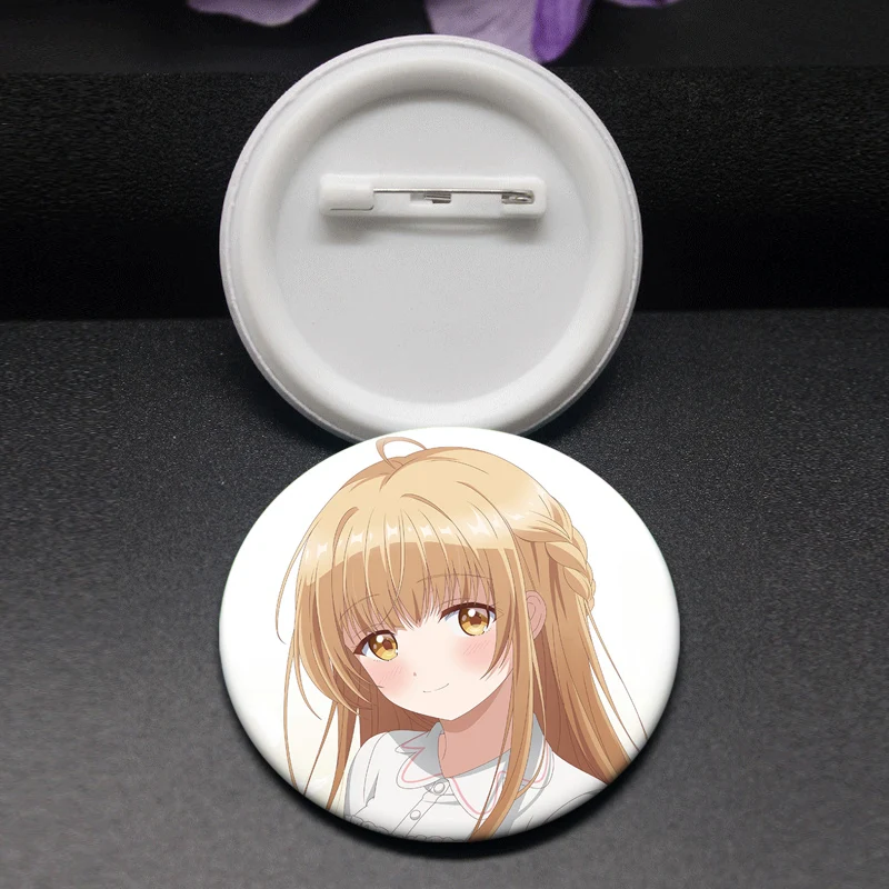 The Angel Next Door Spoils Me Rotten Pins Anime Figure Brooches FujiMiya Amane,Shiina Mahiru Cartoon Badge for Bag Accessories
