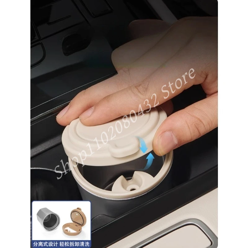Aluminum alloy ashtray for BYD Leopard 8 FangChengBao 8 eight Leopard 5 FangChengBao 5 2025 2024 Interior Accessories