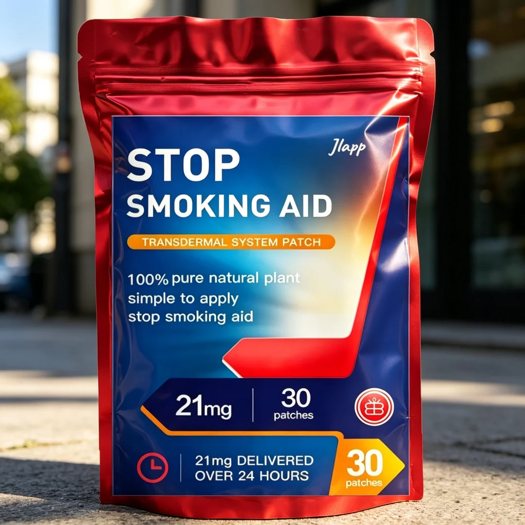 Stop Smoking Transdermal Patches 21 Mg Quit Patches, Easy and Effective Stop Smoking Aid 30 Patches One Month Supply