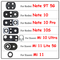 For Xiaomi Mi A2 Lite A1 A3 Max 2 Max3 Mix 2S 3 Mi 10 Ultra 10T 11 Lite Redmi Note 10 Pro 10S 9T Camera Glass Lens with sticker