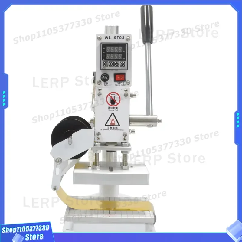 Manual Leather Logo Embossing Machine Foil Bronzing Press for Greeting Card Letter Stamp Hot Stamping Tool DIY Craft Device