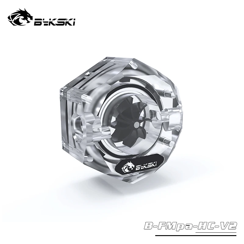 

Bykski Acrylic Flow Meter 2-Way G1/4 Thread Coolant Filter Computer Cooler Fittings 2 Holes Connector / RGB A-RGB AURA