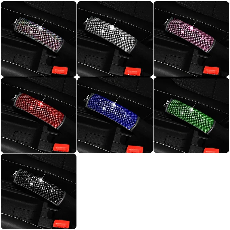 Copertura del freno a mano per Auto con strass decorazione protettiva antiscivolo per Auto in pelle accessori per Auto universali con diamanti