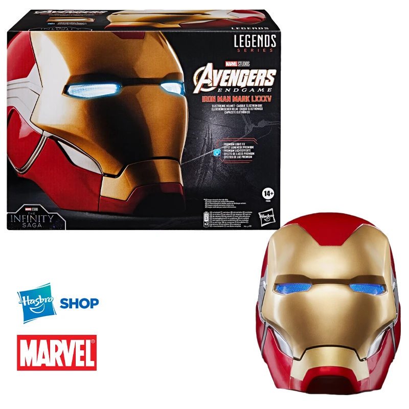 Hasbro Marvel Legends Series Iron Man Premium Electronic Helmet New Cosplay Collectible Model