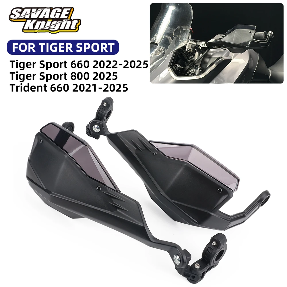 

For Trident 660 Tiger Sport 800 660 2021-2025 Motorcycle Handlebar Handguard Windshield Hand Guards Brake Clutch Lever Protector